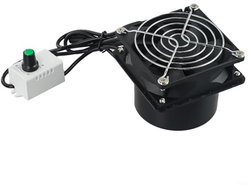JoyousMall Exhuast - Extractor de humo, extractor de humo, extractor de humo, ventiladores de ventilación con velocidad ajustable USB (solo ventilador)