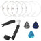 Gitarrensaiten Klassische Gitarre Gitarrensaiten Konzertgitarre - Gitarrensaiten Akustikgitarre Set aus Nylon und Silber, 6er Satz Guitar Strings Nylon Saiten Gitarre mit 3 Plektren & 3-in-1 Werkzeug