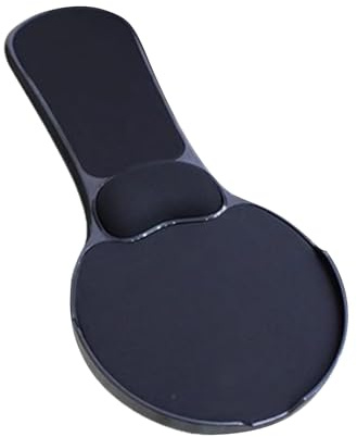 KieTeiiK Tapis De Souris en Plastique Épais avec Base Rotative Poignet Ergonomique Antidérapant pour Postes Travail Informatiques Bureau Et Chaise Jeu