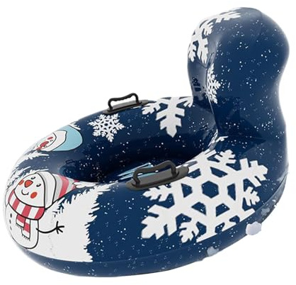 Tobogán Inflable para Nieve De Nieve Inflable Con Asa | Disco para Trineo con Asidero para Deportes de Invierno y Actividades al Aire Libre en Paseos Piscina Playa y Reuniones