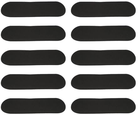 Abaodam Cinta de Agarre Antideslizante para Patineta de Dedo, Espuma Negra 10 Unidades 31x96 Mm, Adhesivo para Fingerboard Profesional, Accesorios para Entrenamiento y Competición