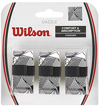 Wilson Unisex-Adult Dazzle overgrip Vibrationsd mpfer, Weiß, NS EU