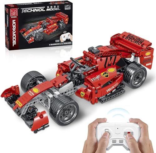 Control Remoto Bloques Sets de construcción de Coche de Carreras,Fórmula 1 Fl Coche de carreras,Juguetes de modelos coleccionables a escala 1:14,para niños de más de 6 años.Adulto (631 piezas)