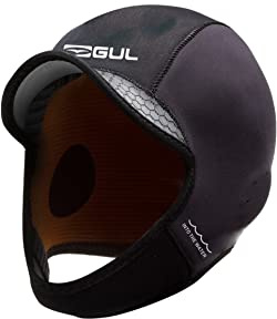 Gul Mens 3mm Sdl Peaked Surf Cap Hat Black - Thermal Warm Heat Layer Layers
