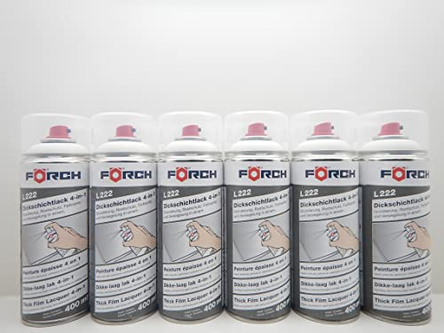 Förch 4 in 1 RAL 9010 WEIß DICKSCHICHTLACK LACK LACKSPRAY SPRAY SPRAYDOSE 400ML (6)