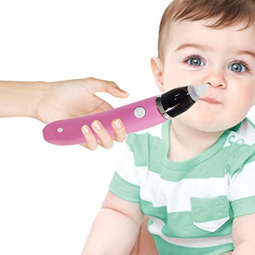Aspirador nasal eléctrico | Bomba de succión de moco eléctrica para niños | Aspirador nasal eléctrico, limpiador nasal automático con 3 niveles de succión ajustables, función calmante de amortiguación