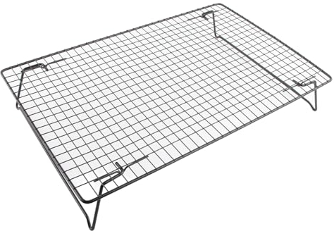 Griglia di Raffreddamento, Robusta Griglia di Raffreddamento in Ferro, Resistenza Alle Alte Temperature, Piccola Griglia di Raffreddamento per Arrostire 43 X 28 X 7 Cm