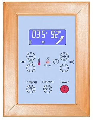 MKHFP Generador de Vapor para Sauna Panel de Control de Piezas de Sauna por Infrarrojos USB para Ducha en casa