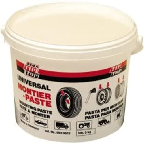 Rema Tip-Top 5930632 Montagepaste für Motorradreifen, weiß, 5 kg