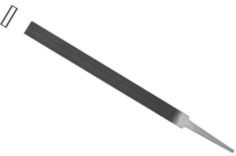 Grobet USA Swiss Pattern Precision 6” Checkering-Pillar File, Cut 0