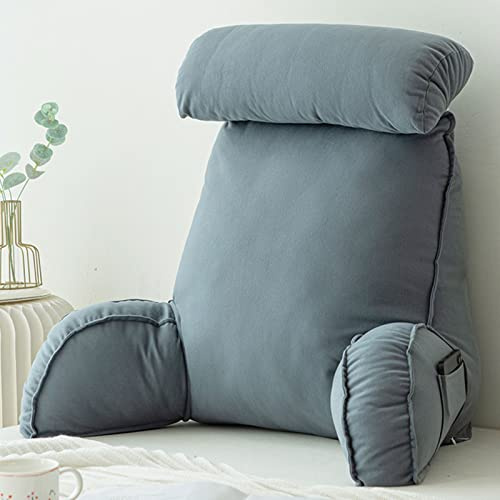 FEAW Cuscino da Lettura per Riposo a Letto,Cuscino di Supporto dello Schienale con Bracciolo,Cuscini Testata Letto,per Leggere/Rilassarsi/Guardare La TV