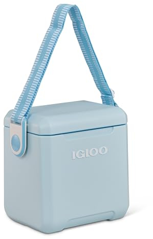 Igloo Passiv-Kühlbox Tag Along Too, 10 Liter, für Shoppen, Camping, Freizeit und Job, Hellblau