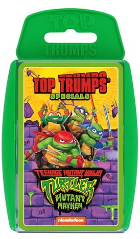 Top Trumps Gioco di carte Teenage Mutant Ninja Turtles – Giochi di famiglia per bambini e adulti – Giochi di carte per bambini per 2 + giocatori – Giochi di carte per famiglie – Card Wars – per 6+