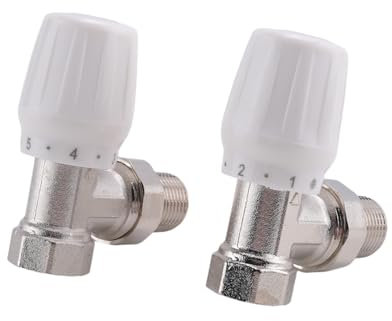 Válvula termostática para el cuerpo de calefacción, 2 unidades, 15 mm x 1/2, termostato TRV, válvula termostática para el hogar y la oficina