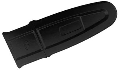 Lot de 2 protections de barre de tronçonneuse 6 pouces pour tronçonneuse électrique – Plaque de guidage en plastique 150 x 55 mm, noir