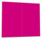Wallario Herdabdeckplatte/Spritzschutz aus Glas, 2-teilig, 60x52cm, für Ceran- und Induktionsherde, Pink