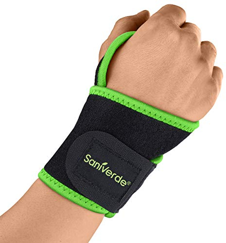 Handgelenk Bandage mit Klettverschluss, Handgelenkstütze, Handgelenkschoner - Stabilisation der Handgelenke bei Fitness und Belastungen, Handgelenk Bandagen Sport, schweißband handgelenk