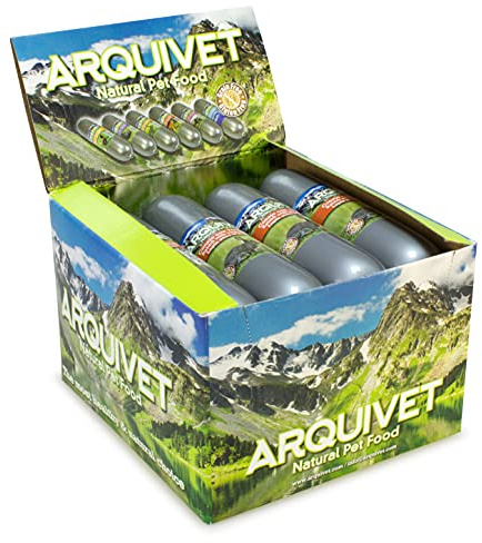 ARQUIVET Pack 12 unità - Salsicce di coniglio con Verdure - alimento umido per cani - coniglio con ortaggi - 500 g