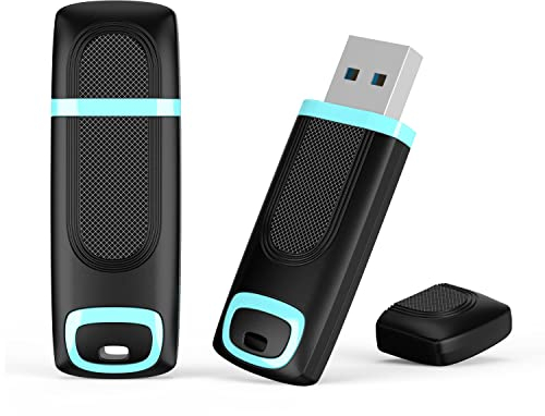 2er Pack USB Stick 128GB 3.0, Vansuny High Speed Speicherstick 128GB USB 3.0 Flash Laufwerk Tragbares Daumenlaufwerk für PC, Laptop, Car Audio, Smart TV (128 GB, Cyan*2)