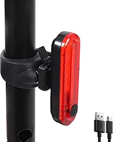 Luce posteriore per bicicletta ultra luminosa, luce posteriore per bici ricaricabile USB, fanale posteriore per bicicletta impermeabile per guida notturna, luci da ciclismo rosse con 4 modelli