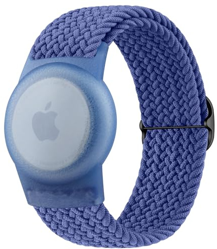 Airtag Watch Strap for Kids, Air-Tag 2nd & 1st Gen Wristband Holder for Apple Item Finder, Stretchy Adjustable Bracelet for Child Boys Girls