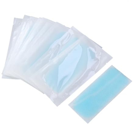 PLAFOPE 10pezzi in Gel Rinfrescante Strisce Adesive per Fronte Pasta Rinfrescante per Sollievo Testa Dolori Sonnolenza Stanchezza e Insolazione