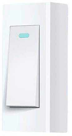 DIYEAH Interruptor de Pared Pequeño Botón Diseño Ultradelgado Interruptor Eléctrico para Lámpara de Hogar Uso Diario en Pared Pequeña Suministro de Luz