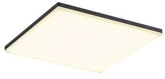 Lucande Plafoniere LED (Moderno) colore Grigio, lampadina inclusa lampada da esterni per giardino terrazzo balcone e casa plafoniera
