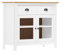 HETFTJN Sideboard, Buffetschrank Kücheninsel Highboard Waschbeckenunterschrank Geeignet für Office Entrance Dorm Flur Hill Weiß 90x40x80 cm Massivholz Kiefer