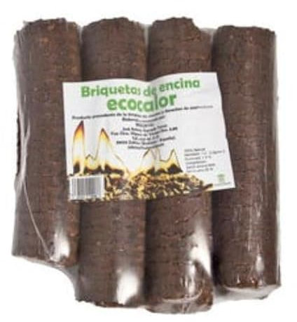 Suinga Bricchette in legno ecologiche Encina 7 Kg - Bricchette per camino, combustibile naturale per stufe e caminetti