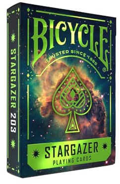 Bicycle Stargazer 203 Playing Cards â Premium CosmicâThemed PokerâSize Deck of Cards with AirâCushion Finish, Collectible Space Galaxy Design for Cardistry, Magic Tricks, and Game Night