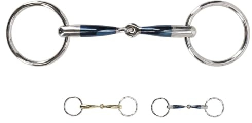 NETPROSHOP Anatomisch geformte Wassertrense mit einfach gebrochenem Gebiss Mundstück 14 mm Argentan oder Sweet Iron, Groesse:12,5, Farbe:Sweet Iron