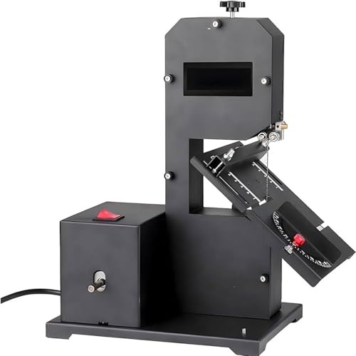 HaiZethonic Sega a Nastro da Banco Professionale,Macchina da Taglio Verticale,Sega Elettrica a Filo per La Lavorazione del Legno, per Uso Domestico,per Case,Studi Faiutensile da Taglio