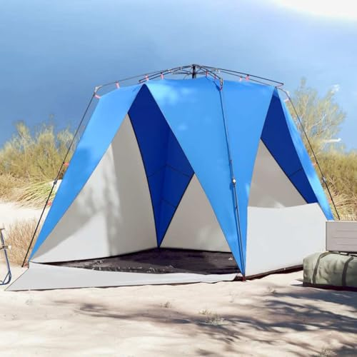 LoogCape Tienda de playa para personas de color verde mar 190T poliéster revestimiento de poliuretano, liberación rápida, impermeable, para playa, camping, festival, resistente al viento, con bolsa de
