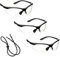 voltX 3 x Constructor' BIFOCAL Reading Safety Glasses (Clear +3.5 Dioptre) UKCA & CE EN166f Certified/Cycling Sports Glasses – Wraparound Style – Includes Safety Cord with headstop + UV400 Lens