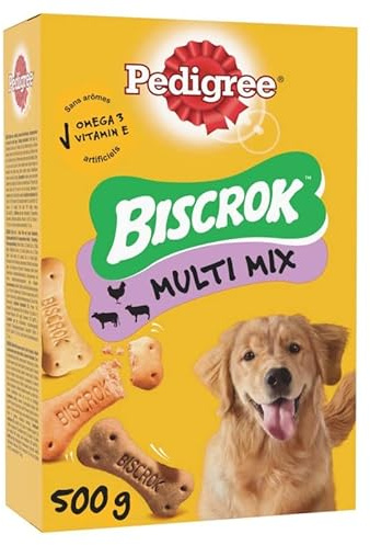 Animales - Caja de galletas para perro Biscrok (500 g, 2 unidades)