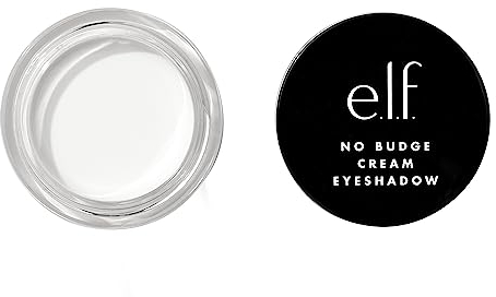 e.l.f. No Budge Cream Eyeshadow, 3-in-1 Cream Eyeshadow, Primer & Liner With Crease-Resistant Colour & Stay-Put Power, Vegan & Cruelty-Free, Wispy Cloud