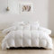 DWR Piumino Estivo in Piuma D'Oca, Piumino Leggero Matrimoniale 240x260cm, Traspirante Trapunta Matrimoniale Primaverile con piuma di Alta Qualità, Lavabile in Lavatrice(Bianco, 240x260cm)