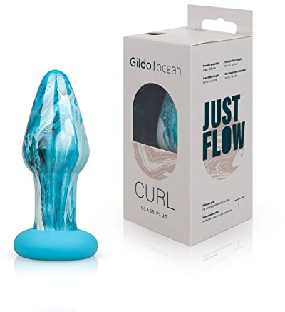 Gildo - Ocean Curl Glas-Analplug
