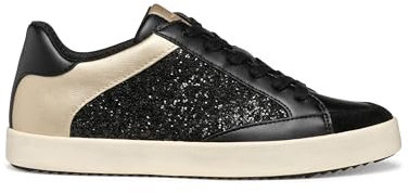 Geox Damen D BLOMIEE I Sneaker, Black, 39 EU