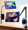 Sxuan 2-in-1 Schwanenhals Tablet Halterung Bett, Tablet Halterung Tisch mit 2 360° drehbaren Halter, Tablet Ständer höhenverstellbar für iPad Pro 12,9, iPad Air, Tab, alle Tablet 9,7-15 Zoll