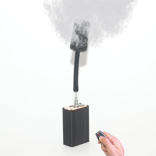 Portable Fog Machine Battery Powered Handheld Smoke Machine W/Fog Fluid for Mini Parties Photography,Video Shooting Instant 0-Second Vapor,Remote Control,No Warm-up Needed