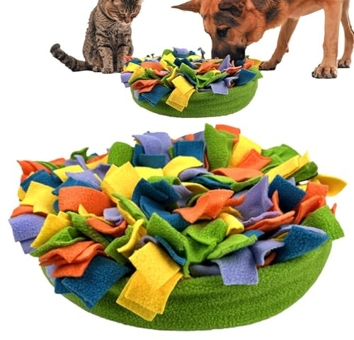 Tappeto annusare per cani – tappeto annusare interattivo | tappetino per la ricerca di cibo per interni 30 x 30 x 10 cm, tappetino per l'alimentazione lenta per animali domestici, tappetino per
