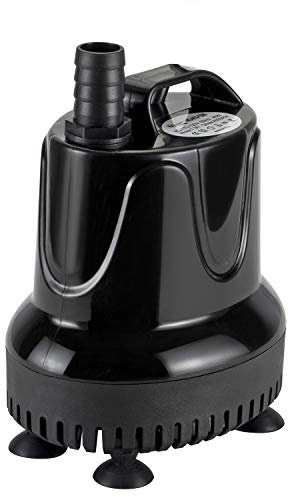 hygger 400 GPH Quick Water Change Aquarium Pump Submersible Fountain Water Pump Fish Tank Pond Drain Transfer Pump with 3 Adaptors