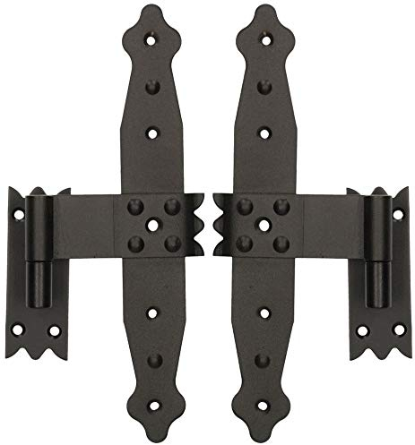 KOTARBAU 2 Stk Mittelkreuzband 240 mm mit Kloben Ladenmittelband Fensterband Faltladen Pulverbeschichtet Scharniere Möbel Türen Verbindung Torband