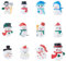 SUPERFINDINGS 36 pièce 12Styles de Mini Ornements de Noël en Résine Mini Figurines de Bonhomme de Neige Cabochons de Décodage en Résine Opaque pour Bricolage de Noël Micro Paysage Décoration de Jardin