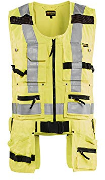 High Vis Tool Vest Yellow, M, yellow