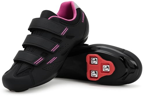 Tommaso Pista 100 SPD Spin Shoes for Women Indoor Cycling, Ready-to-Ride Cycling Shoes for Women with Pre-Installed SPD Cleats, Works with Most Spin Class & Indoor Bikes—Pink—Size 6US—36EU