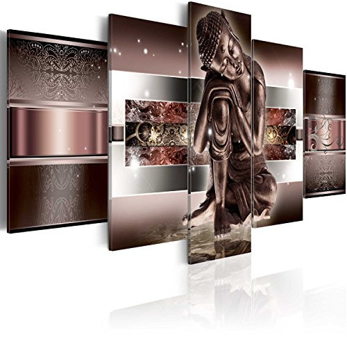 B&D XXL - Tableau Acoustique 200x100 cm 5 Parties - Décoration Murale Anti-Bruit Isolation Phonique Bureau Chambre Panneau Insonorisant Impression sur Toile - Artistique 020113-290