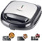 SOKANY Dispositivo multifunzione 3 in 1 750W (sandwich maker, waffle, ciambella), piastre antiaderenti, cottura su entrambi i lati, regolazione automatica della temperatura